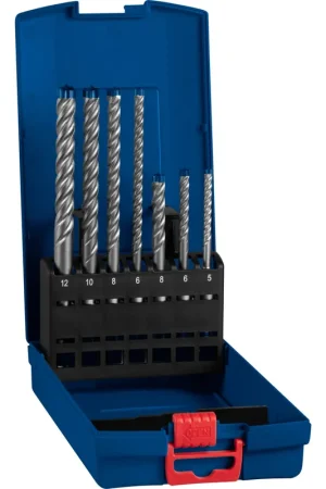 Prix Bas Bosch Expert Coffret de 7 forets SDS PLUS-7X ø5/6/6/8/8/10/12 mm pour perforateur (2608900195)