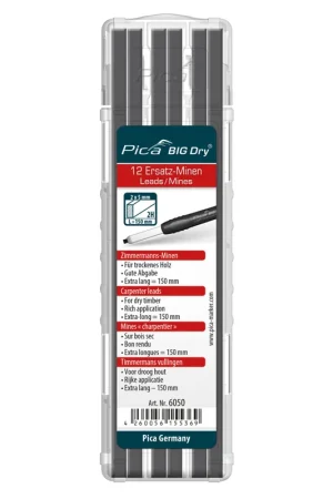 Pica BIG Dry mines 2H de rechange pour charpentier 6050 Vente Directe