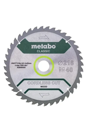 Commande En Gros Metabo Lame de scie circulaire BOIS ø216x30 40Dts (628065000)