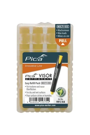 Vente Directe Pica VISOR mines de rechange Jaune pour marqueurs permanent 991/44