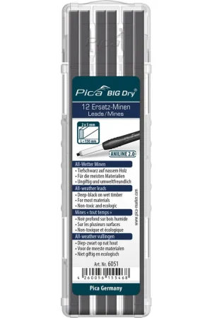 Achat Immédiat Pica BIG Dry 12 Mines Graphite 2B de rechange toutes saisons 6051