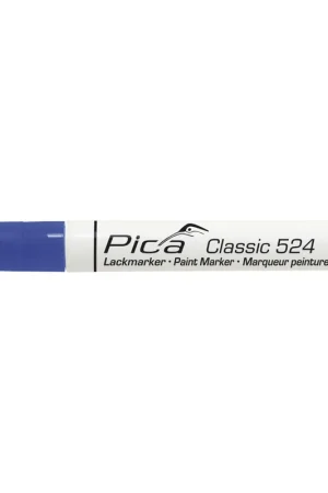 Vente Flash Pica CLASSIC 524 Marqueur industriel à peinture laquée bleu 524/41