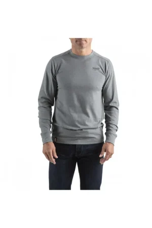 Bon Plan Milwaukee T-Shirt de travail léger à manche longues Gris (S/M/L/XL/XXL)