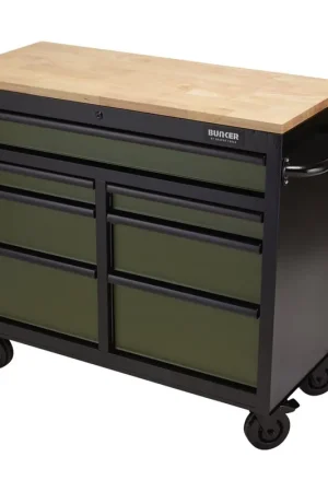Bunker Servante d'atelier 104cm à 7 tiroirs Vert (D08221) Offre Spéciale