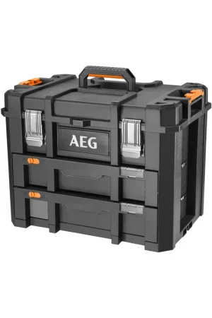 AEG AEGHD2DB Caisse de rangement à 2 tiroirs QUICKSTACK (4932499696) Promotion Saisonnière