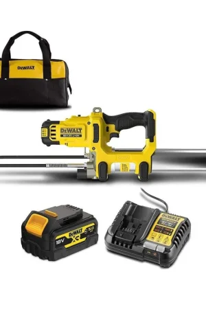 Achat Immédiat DeWALT Pompe à graisse sans fil à 2 vitesse 18V DCGG581P1G-QW 1x5.0Ah