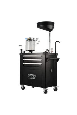 Draper Chariot de récupération d'huile avec système d'aspiration 100L (D30205) Acheter En Ligne