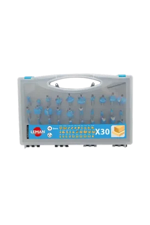 Coffret LEMAN de 30 Fraises de défonceuse queue de 8mm Retour Gratuit