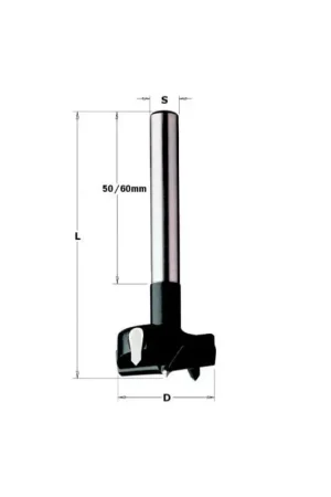 Vente Flash Mèche à façonner carbure CMT - Diamètre 25 mm - Longueur 90 mm