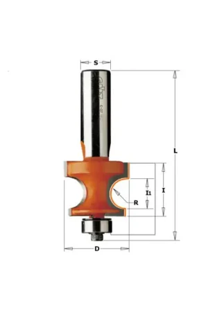 Achat Immédiat Fraise a arrondir CMT avec roulement - rayon 4,75mm - queue de 6mm