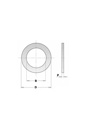 Bague de réduction pour lames de scie - 25 x 15,87 mm - épaisseur 1,6mm Promotion