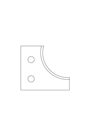 Vente Flash Carbide inserts for quarter circle cutter head