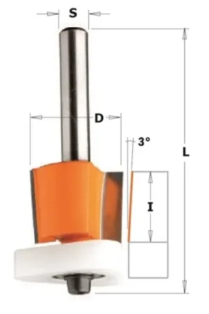 3-in-1 Bündigfräser für Laminat Réduction