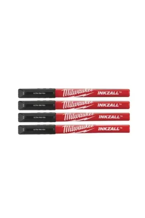 Milwaukee - Set 4 Stylos Pointe Couleurs Nouveauté