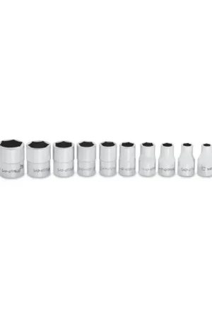 Offre Du Jour Jeu 10 douilles 1/4" 6 pans 3/16" à 9/16"