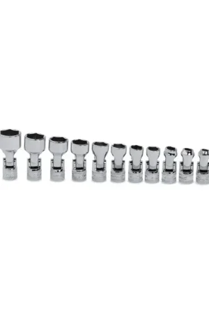 Jeu 11 douilles 1/4" 6 pans 5,5 à 15 mm Prix Choc
