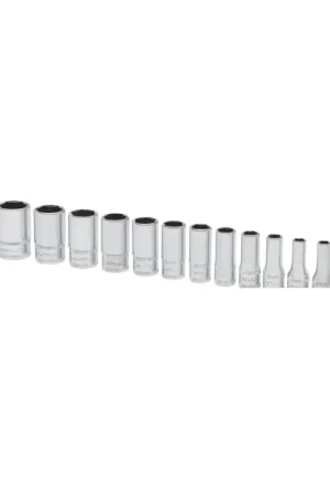 Affaire À Saisir Jeu de douilles 1/4" 6 pans semi-longues