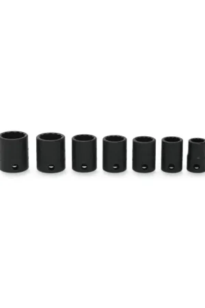 Réduction Jeu 7 douilles impact 3/8" 12 pans