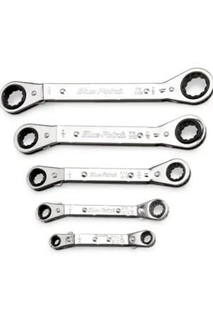 Offre Du Jour Jeu 5 clés polygonales à cliquet cc 1/4" à 7/8"