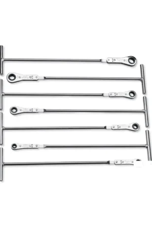 Jeu 7 clés polygonales à cliquet en T 1/4" à 9/16" Achetez Aujourd'hui