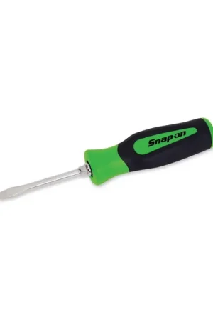 Tournevis plat manche vert Acheter Direct