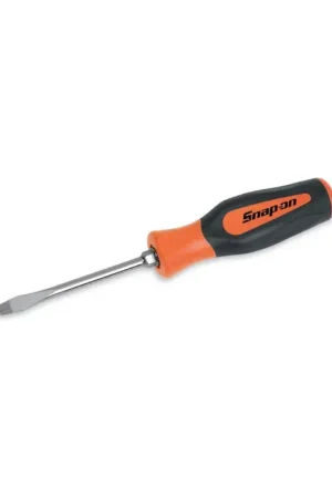 Authentique Tournevis orange tige ronde fini chrome longueur 8.3/8"