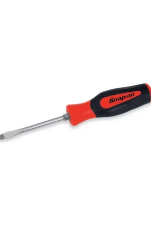 Usine Directe Tournevis plat chrome manche rouge